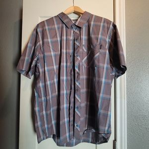 Men's Short Sleeve Button Up Size 2XL